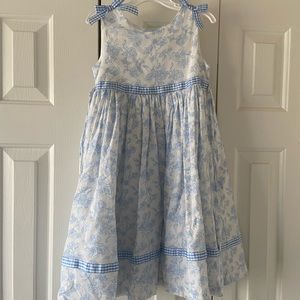 Rare Editions Blue Floral Dress